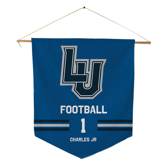 Lawrence - NCAA Football : Cortney Charles Jr - Pennant - 18" x 21"-0