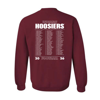 Indiana - NCAA Football : Roster Tees 26-27 Crewneck Sweatshirt-1