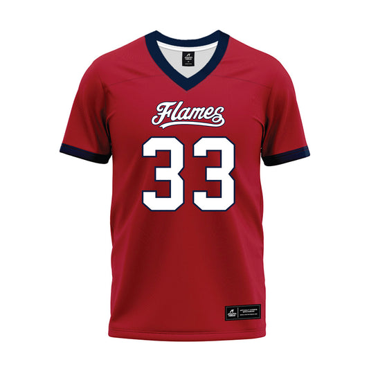 Liberty - NCAA Football : Aidan Vaughan - Red Premium Football Jersey-0