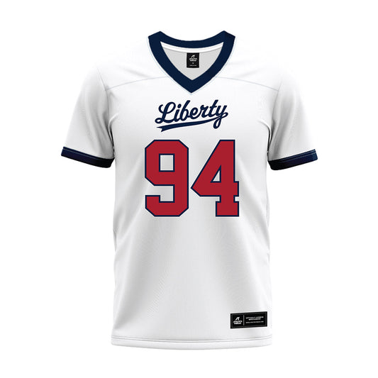 Liberty - NCAA Football : Nathan Pirolli - White Premium Football Jersey-0