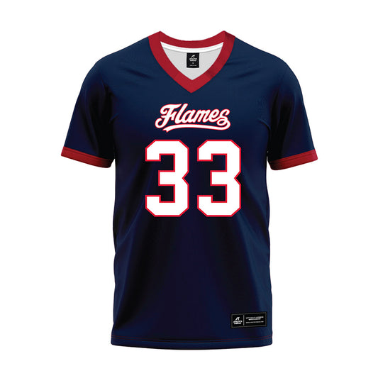 Liberty - NCAA Football : Aidan Vaughan - Blue Premium Football Jersey-0