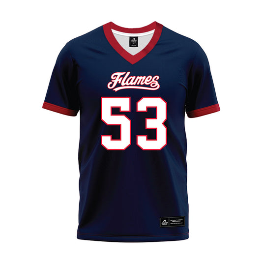 Liberty - NCAA Football : Alex Birchmeier - Blue Premium Football Jersey-0