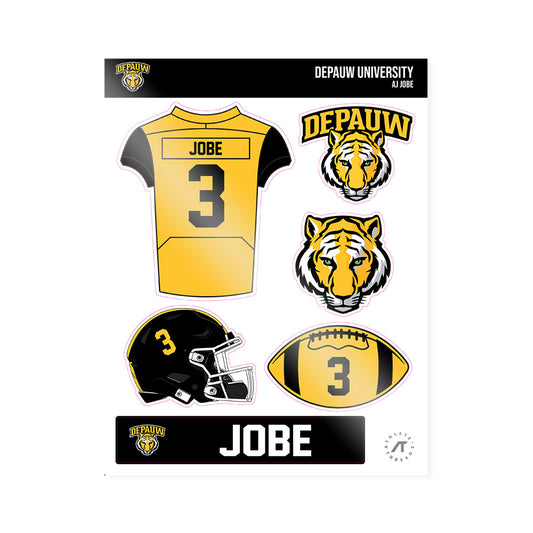 DePauw - NCAA Football : AJ Jobe - Sticker Sheet-0