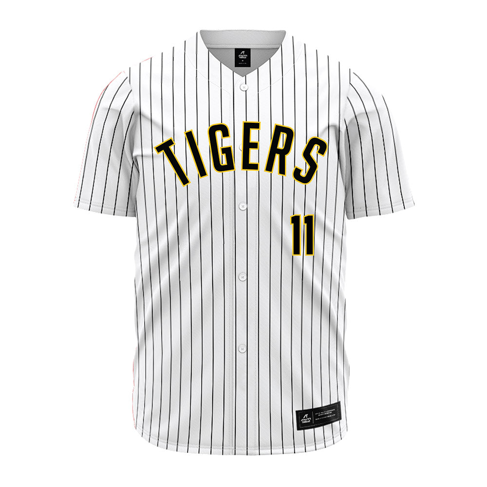 DePauw - NCAA Baseball : Owen Vander Velde - White Pinstripe Jersey-0