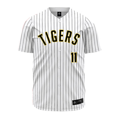 DePauw - NCAA Baseball : Owen Vander Velde - White Pinstripe Jersey-0