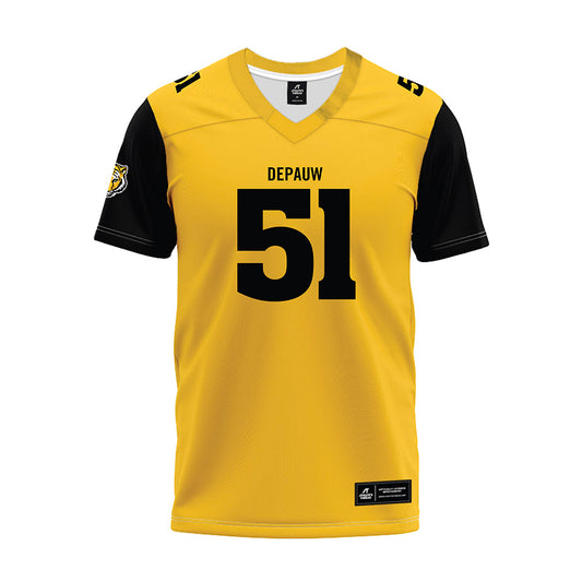 DePauw - NCAA Football : Ryan Hescher - Gold Premium Football Jersey-0