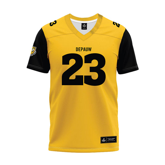 DePauw - NCAA Football : Isaiah Doerman - Gold Premium Football Jersey-0