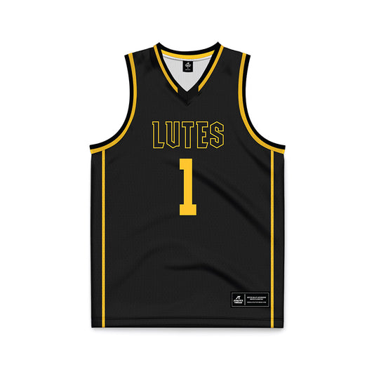 PLU - NCAA Men's Basketball : Zach Zuckerman - Black Basketball Jersey-0
