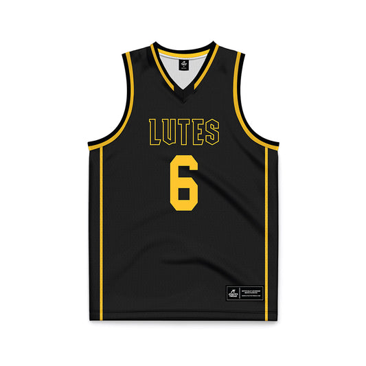 PLU - NCAA Men's Basketball : Daniel Kabamba - Black Basketball Jersey-0