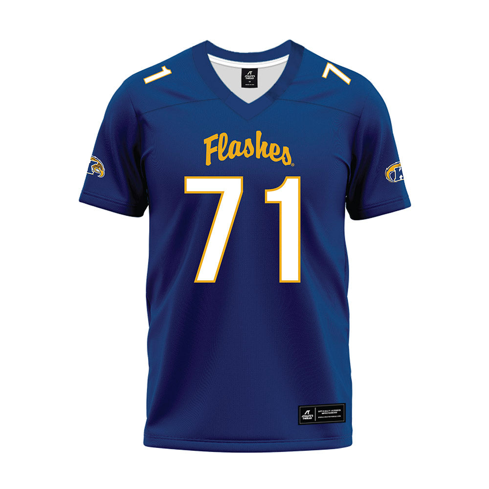 Kent State - NCAA Football : Liam Dalton - Navy Premium Football Jersey-0