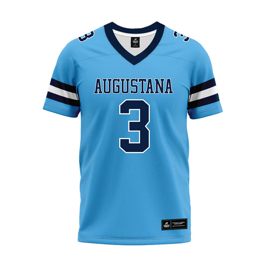 AU - NCAA Football : DJ Bronson - Blue Premium Football Jersey-0