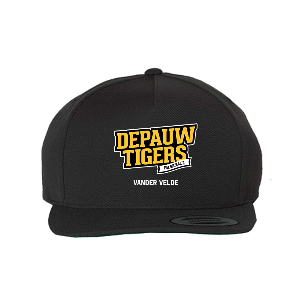 DePauw - NCAA Baseball : Owen Vander Velde - Snapback Hat-0