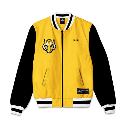 DePauw - NCAA Men's Swimming & Diving : Garrett Kline - Bomber Jacket-0