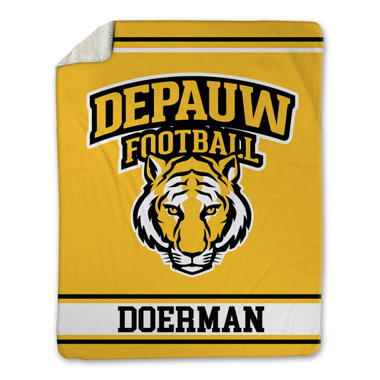 DePauw - NCAA Football : Isaiah Doerman - Blanket-0