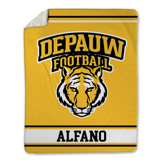 DePauw - NCAA Football : Dominic Alfano - Blanket-0