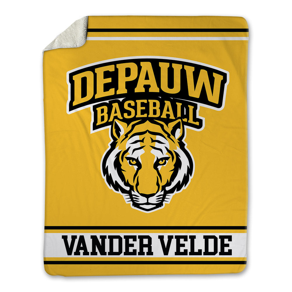 DePauw - NCAA Baseball : Owen Vander Velde - Blanket-0