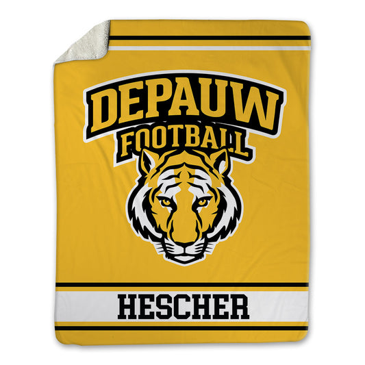DePauw - NCAA Football : Ryan Hescher - Blanket-0