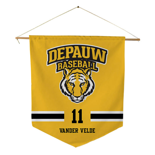 DePauw - NCAA Baseball : Owen Vander Velde - Pennant - 18" x 21"-0