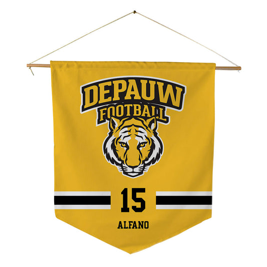 DePauw - NCAA Football : Dominic Alfano - Pennant - 18" x 21"-0