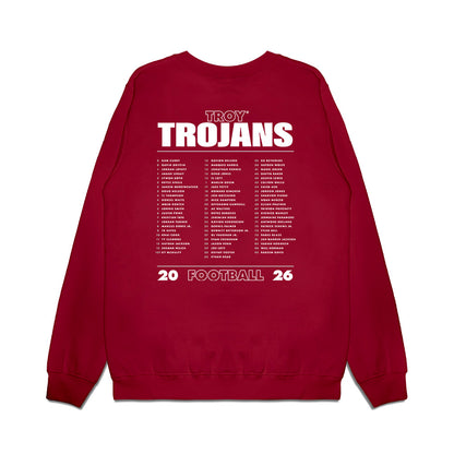 Troy - NCAA Football : Roster Tees 26-27 Crewneck Sweatshirt-1
