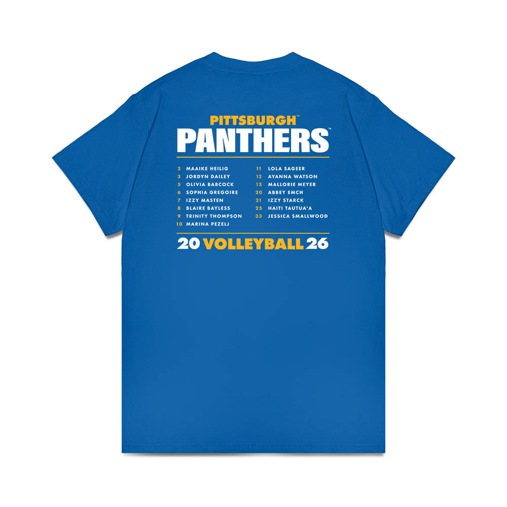 Pittsburgh - NCAA Womens Volleyball : Roster Tees 26-27 T-Shirt-1