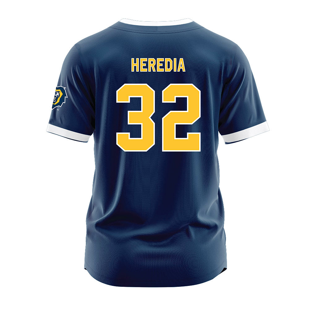 Vanguard - NCAA Softball : Genevieve Heredia - Navy Jersey-1