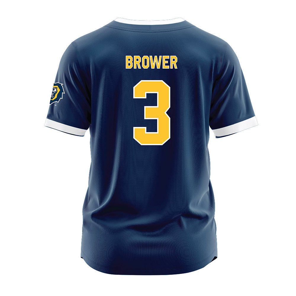 Vanguard - NCAA Softball : Preslee Brower - Navy Jersey-1