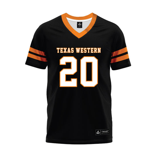 UTEP - NCAA Football : Grant Stewart - Black Premium Football Jersey-0