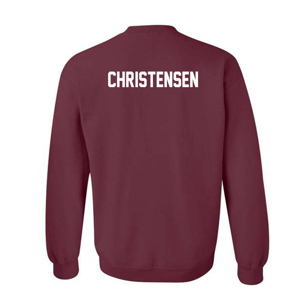 Texas A&M - NCAA Equestrian : Cara Christensen - Classic Shersey Crewneck Sweatshirt-1