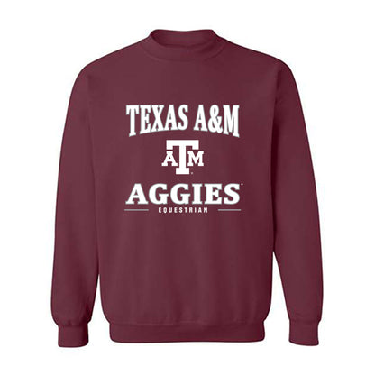 Texas A&M - NCAA Equestrian : Courtney Hammit - Classic Shersey Crewneck Sweatshirt-0