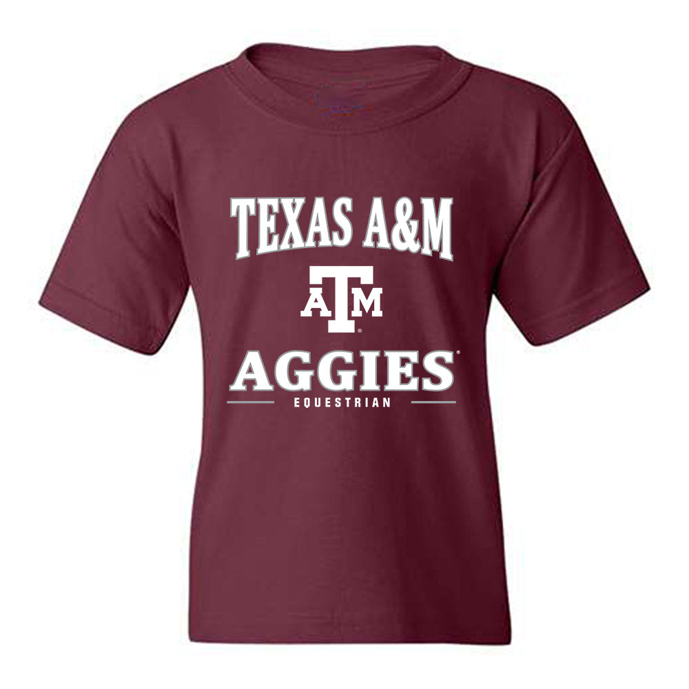 Texas A&M - NCAA Equestrian : Izzy Beisel - Classic Shersey Youth T-Shirt-0