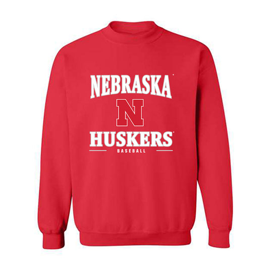 Nebraska - NCAA Baseball : Braxton Stewart - Classic Shersey Crewneck Sweatshirt-0