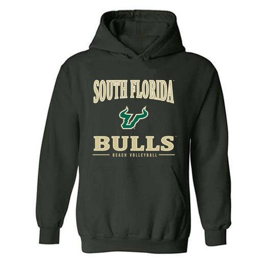 USF - NCAA Beach Volleyball : Ryann Genest - Classic Shersey Hooded Sweatshirt-0
