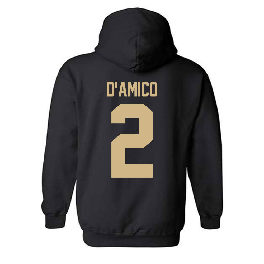 Wake Forest - NCAA Baseball : Logan D'Amico - Classic Shersey Hooded Sweatshirt-1