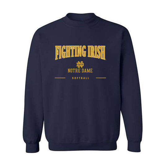 Notre Dame - NCAA Softball : Lily Hagan - Classic Shersey Crewneck Sweatshirt-0