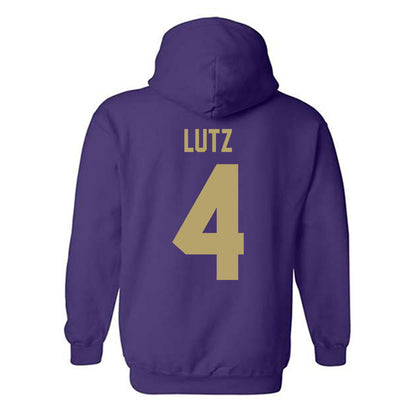 JMU - NCAA Baseball : Tyler Lutz - Classic Shersey Hooded Sweatshirt-1