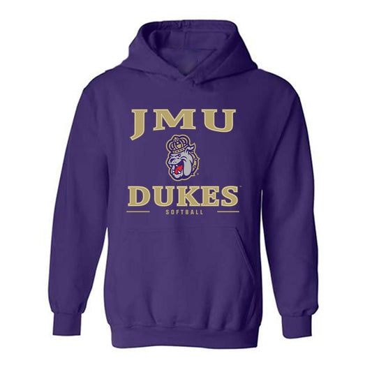JMU - NCAA Softball : Allie Braly - Classic Shersey Hooded Sweatshirt-0