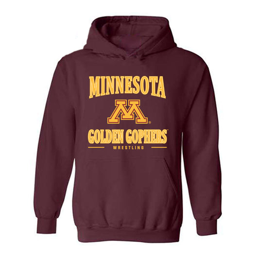 Minnesota - NCAA Wrestling : Blaine Brenner - Classic Shersey Hooded Sweatshirt-0