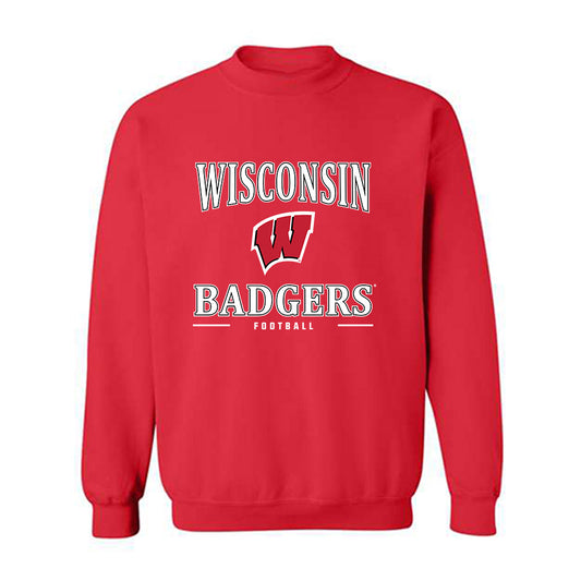 Wisconsin - NCAA Football : Justus Boone - Classic Shersey Crewneck Sweatshirt-0