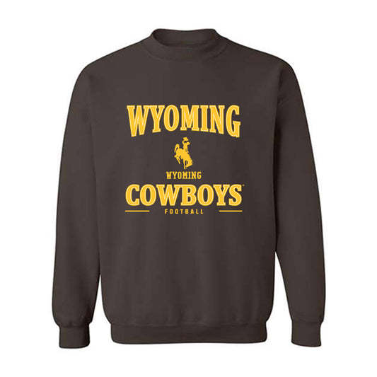 Wyoming - NCAA Football : Logan Mackey - Classic Shersey Crewneck Sweatshirt-0
