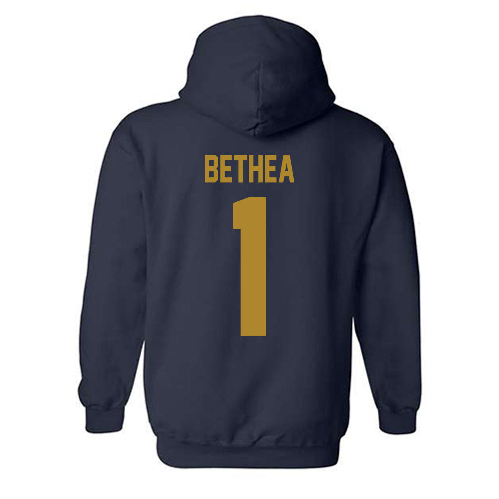 Georgia Tech - NCAA Women's Volleyball : Riley Bethea - Classic Shersey Hooded Sweatshirt-1