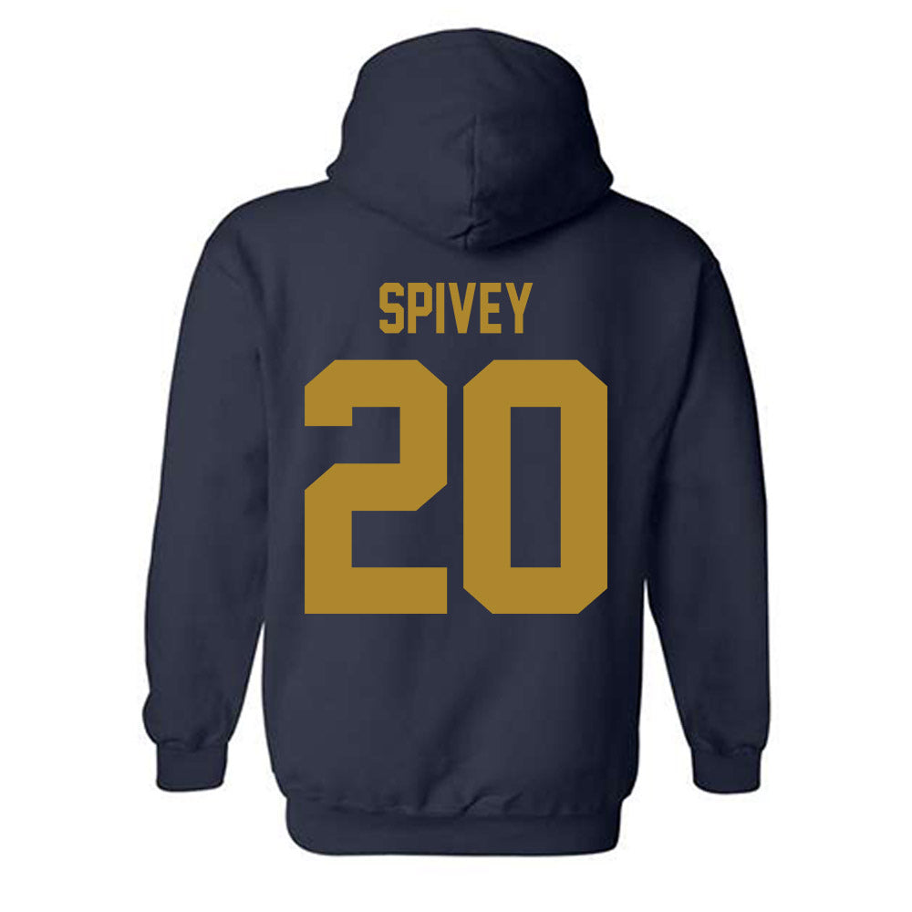 Georgia Tech - NCAA Baseball : Caden Spivey - Classic Shersey Hooded Sweatshirt-1