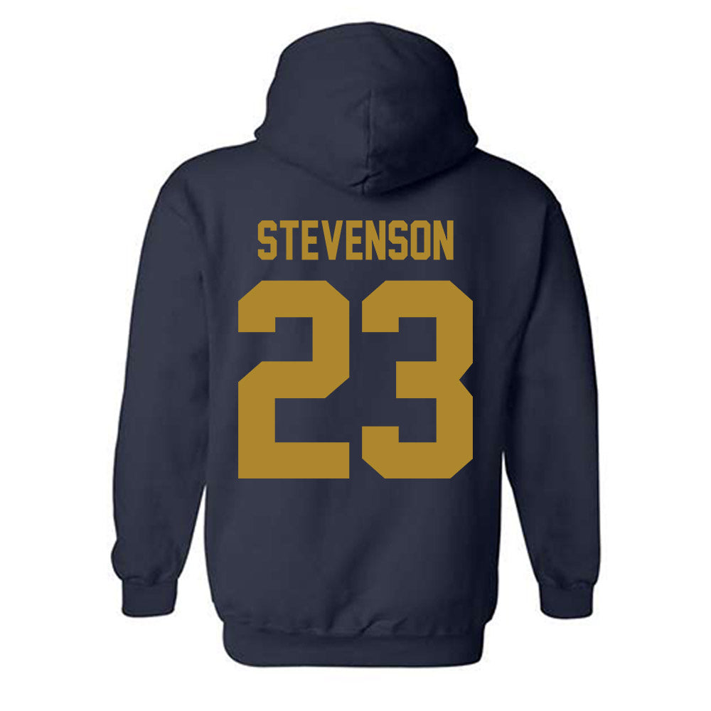 Georgia Tech - NCAA Football : Traeviss Stevenson - Classic Shersey Hooded Sweatshirt-1