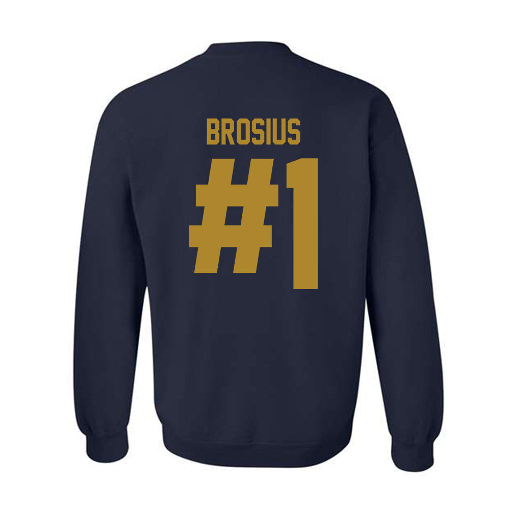 Georgia Tech - NCAA Baseball : Parker Brosius - Classic Shersey Crewneck Sweatshirt-1