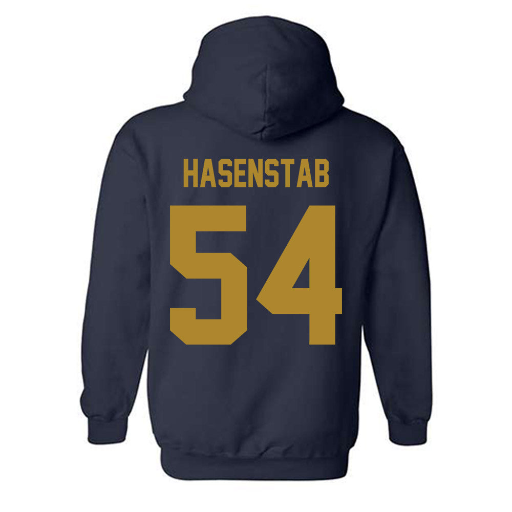 Georgia Tech - NCAA Baseball : Riley Hasenstab - Classic Shersey Hooded Sweatshirt-1