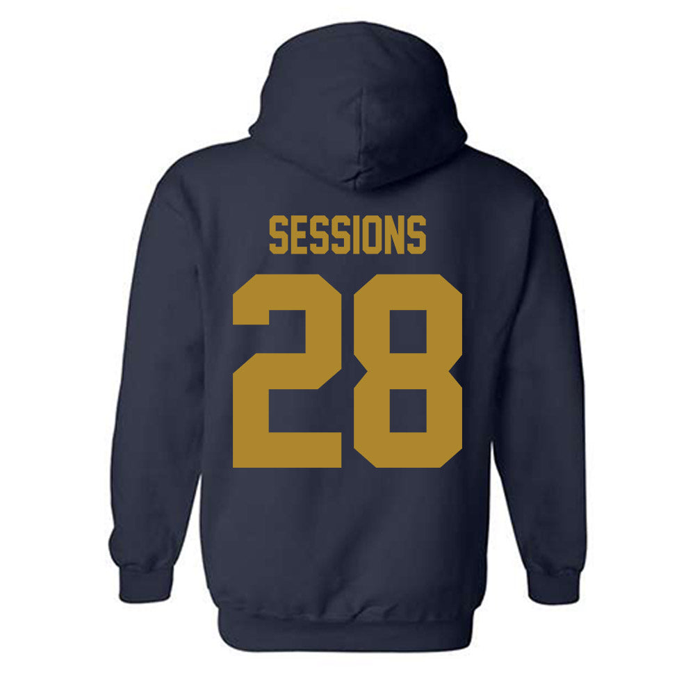 Georgia Tech - NCAA Football : Elgin Sessions - Classic Shersey Hooded Sweatshirt-1
