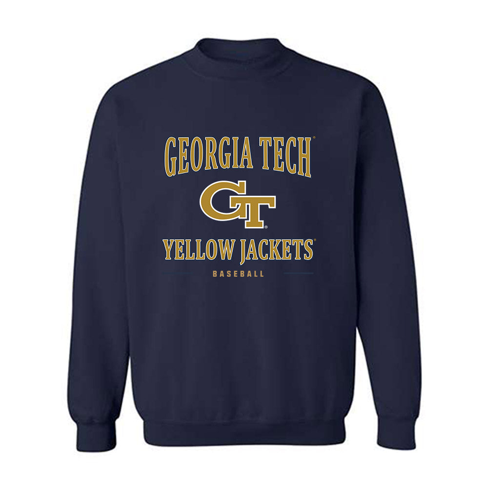 Georgia Tech - NCAA Baseball : Parker Brosius - Classic Shersey Crewneck Sweatshirt-0