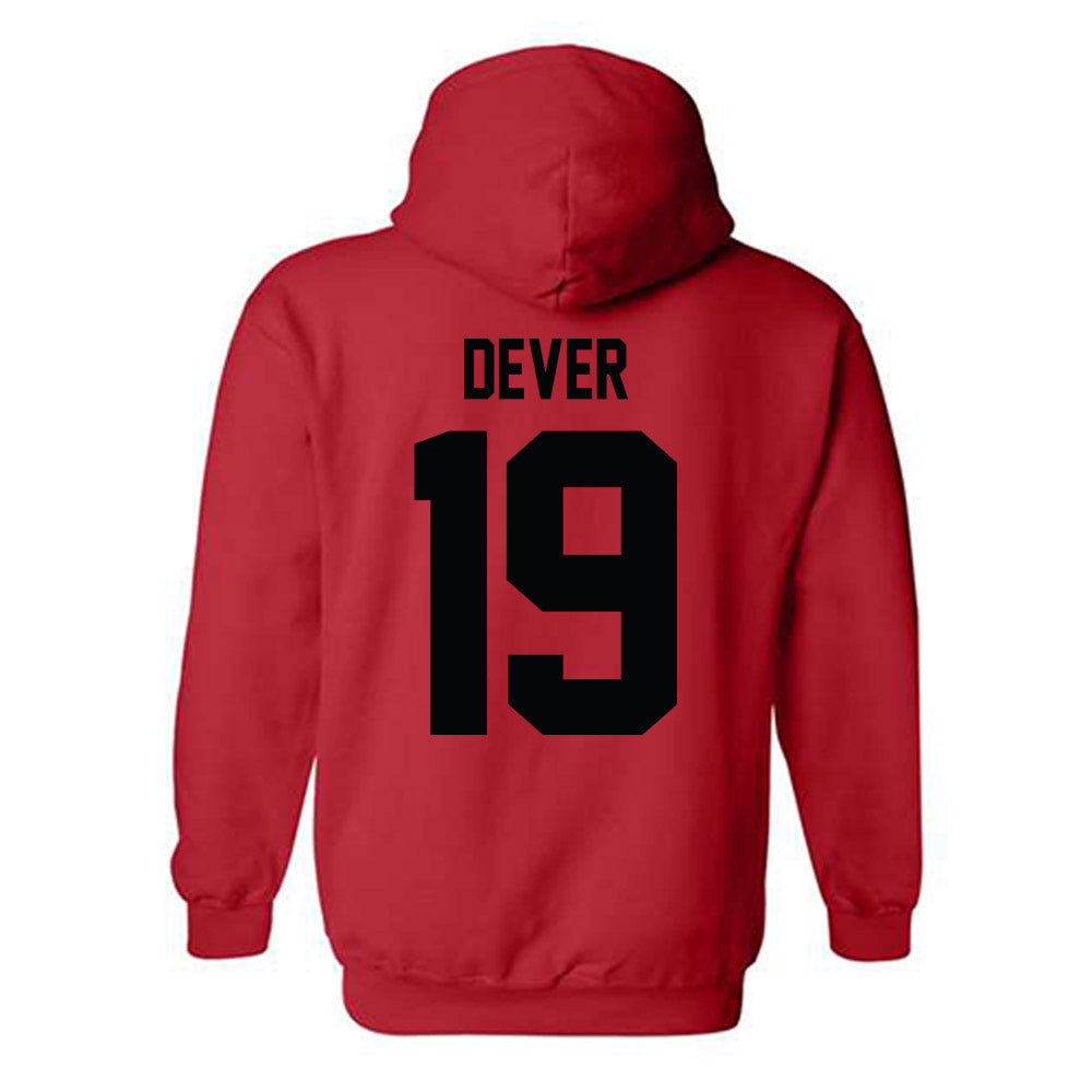 Texas Tech - NCAA Football : Michael Dever - Classic Shersey Hooded Sweatshirt-1