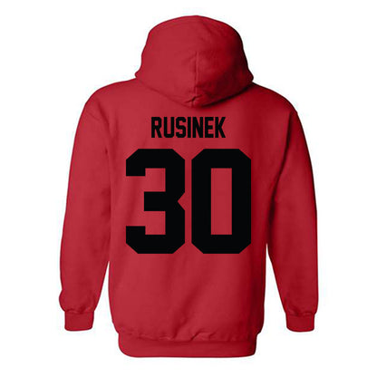 Texas Tech - NCAA Baseball : Jesse Rusinek - Classic Shersey Hooded Sweatshirt-1