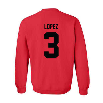Texas Tech - NCAA Baseball : Tracer Lopez - Classic Shersey Crewneck Sweatshirt-1